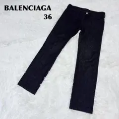 BALENCIAGA バレンシアガ ブラックデニム ジーンズ 黒 パンツのサムネイル