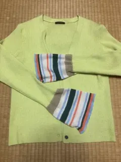 春色カーディガン。お袖カラフル。