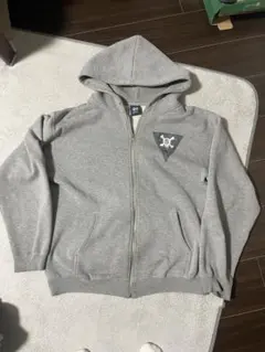 良シルエット90s usa製 old stussy ジップパーカー スカルマーク