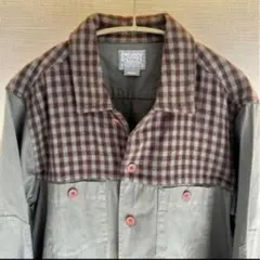【入手困難】Old Stüssy チェック柄　ミリタリーワーク長袖シャツ