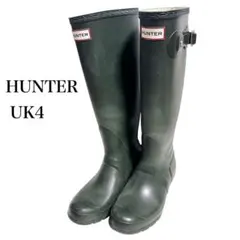 HUNTER ハンター レインブーツ UK4 グリーン