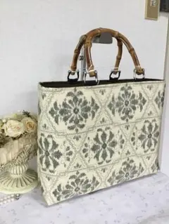 花ぷらら・ハンドメイド・大島紬・大きめ・トートバッグ・215 - メルカリ