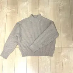 UNIQLO ローゲージセーター L ベージュ レディース