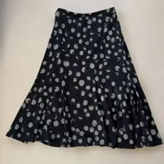 水玉フレアロングスカート