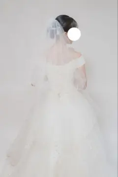 ウェディングベール 二段 白