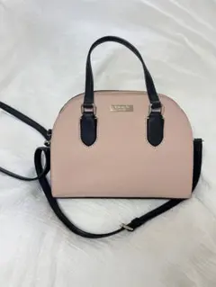 Kate Spade ピンクブラックショルダーバッグ