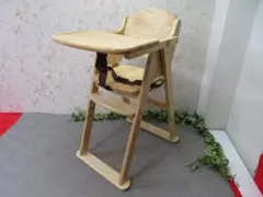 【FF2788/17】KATOJI　木製　ベビーチェア　ハイチェア