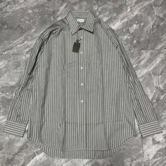 未使用タグ付き ポールスミス 長袖シャツ ストライプ コットン 綿 ブルー系 L