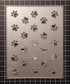 肉球　猫　犬　動物　足跡　ねこ　いぬ　プレート　新品　カッティングダイ