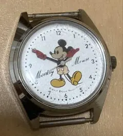 稼働品】セイコー ディズニー ミッキーマウス 手巻き 5000-7000 希少