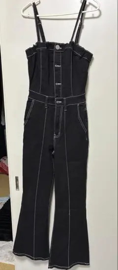 EGOIST サロペット オールインワン ベルト付 美品 ブラック - メルカリ