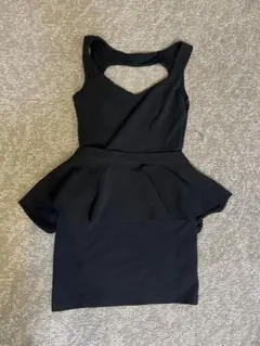 ROYAL party取り外し可ぺプラムワンピドレス背中あき