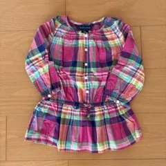 RALPH LAUREN ラルフローレン チェック ブラウス 80〜90