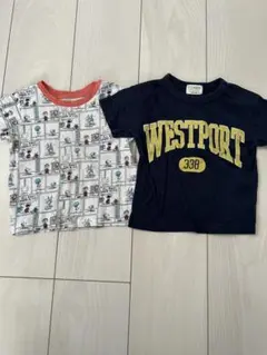 80センチ　Tシャツ 2枚セットのサムネイル