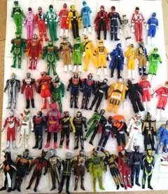 特撮 ソフビ フィギュア 　まとめ売り 仮面ライダー ウルトラマン 戦隊