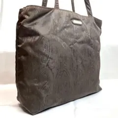 【美品】エトロ　トートバッグ　A4 ペイズリー柄　　ワンショルダー　ロゴ