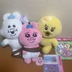 んぽちゃむ　きみまろ　糸電話　おぱんちゅうさぎ　ぬいぐるみ