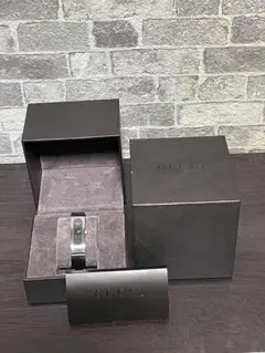 お値下げ　GUCCI  バングルウォッチ　ブラック　サイズS GUCCI（グッチ） 腕時計 バングルウォッチ クォーツ スクエア ロゴ