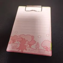 マイメロディ サンリオ メモ用紙 A5サイズ クリップ付き
