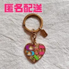 COACH　コーチ　キーホルダー　キーリング　チャーム　ハート　ロゴ