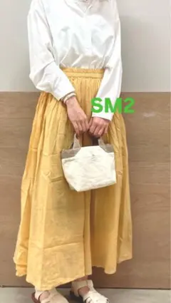 【6/5に削除予定】サマンサモスモス ブルー ボイルギャザスカートのサムネイル