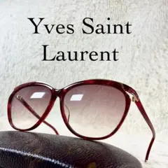 70sYves Saint Laure　ビンテージサングラス　レッドレンズのサムネイル