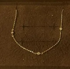 アガット　K18ダイヤモンドネックレス