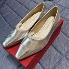 最終値下げ　オリエンタルトラフィック　フラットパンプス　シルバー