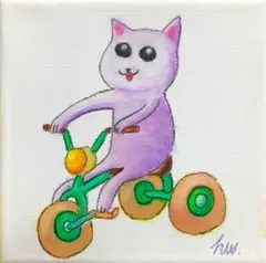 オリジナルイラスト アナログ アート 手描き クレヨン画 一点物 原画