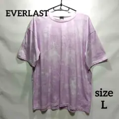 EVERLAST エバーラスト パープル Tシャツ ケミカルウォッシュ Lサイズ