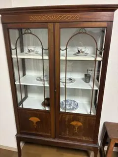 アンティーク 家具 ディスプレイ キャビネット 1960年頃 英国 093B