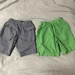 マーキーズ ヒッコリーハーフパンツ　140 新品未使用　GUハーフパンツおまけ