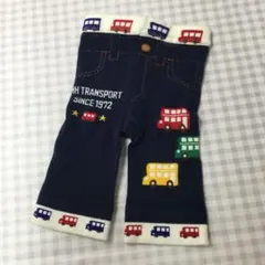 ミキハウス　ニットパンツ　のりもの　くるま　レギンス