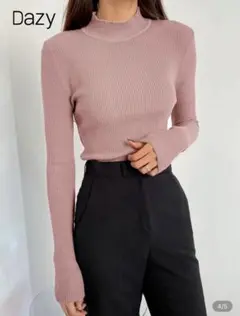 DAZY リブニット ニット セータータートルネック