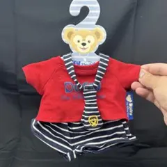 ダッフィー 衣服 赤いTシャツとストライプパンツ