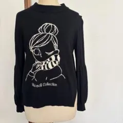Miss edi Collection 長袖Tシャツ ネイビー - メルカリ