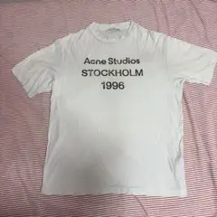 acne studios アクネ 1996ラインストーンロゴTシャツ - メルカリ