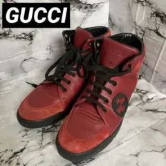 GUCCI ハイカットスニーカー レッド　61/26ハーフのサムネイル