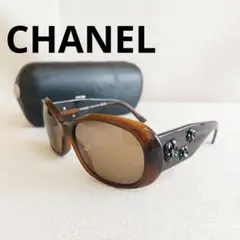 Chanel シャネル サングラス 5371-A ラウンド型ブラウン ベージュ