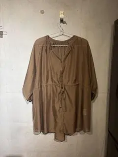 【美品】INGNI イング シアーブラウス ブラウン Mのサムネイル
