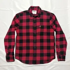 HOLLISTER チェックシャツ　ネルシャツ　レッドのサムネイル