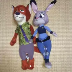 ズートピア ギガジャンボぬいぐるみ ２点