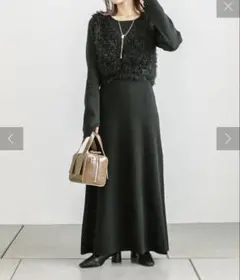 mystic ニットベストワンピースセット