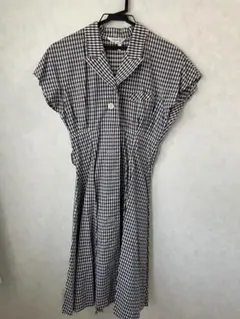 チェック柄ワンピース