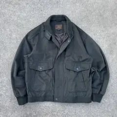 vintage ブルゾンジャケット グリーン ベロア アメカジ シティーボーイ