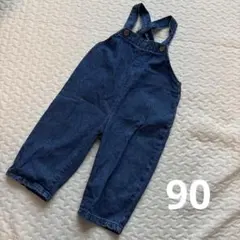 デニム　サロペット 90