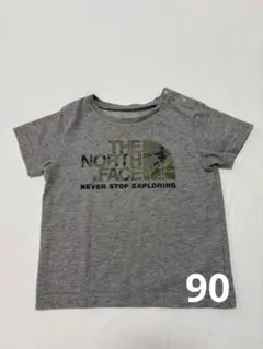 THE NORTH FACE カモフラロゴ Tシャツ グレー 90のサムネイル