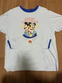 ミッキー＆ミニー 親子ペアTシャツセット　LLサイズ　90センチ　2枚セットのサムネイル