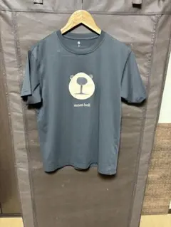 mont-bell クマ顔 Tシャツ ブラック　M 黒
