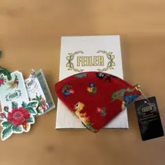 新品未使用 フェイラー ハイジ レッド コインケース